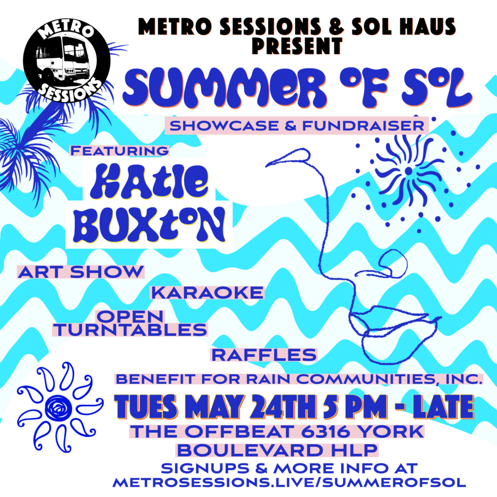 Summer of Sol Showcase and fundraiser flyer 