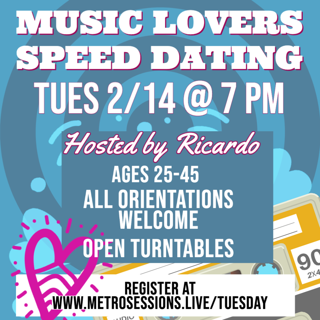 Music Lovers Speed Dating flyer