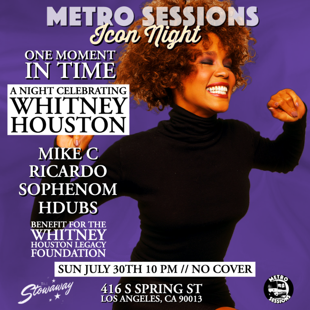 Whitney Houston night flyer