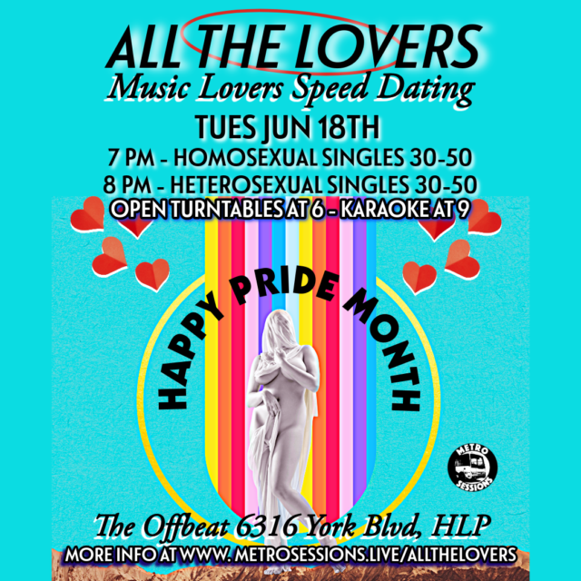 Music Lovers Speed Dating flyer