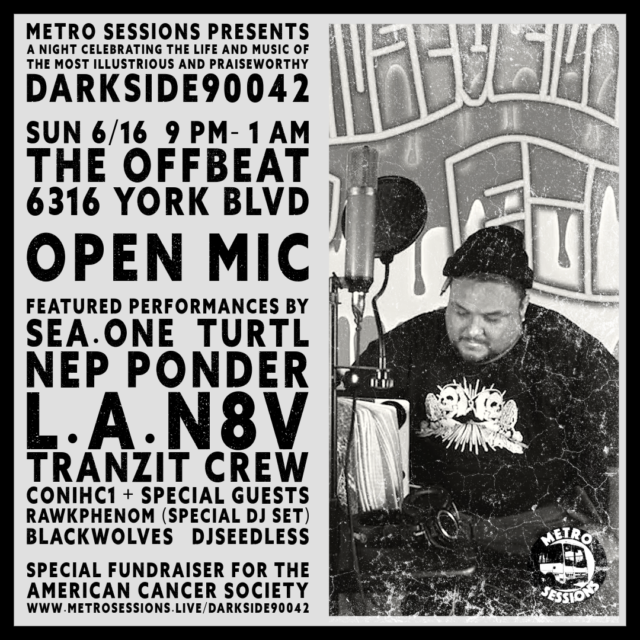 Darkside90042 Fundraiser flyer
