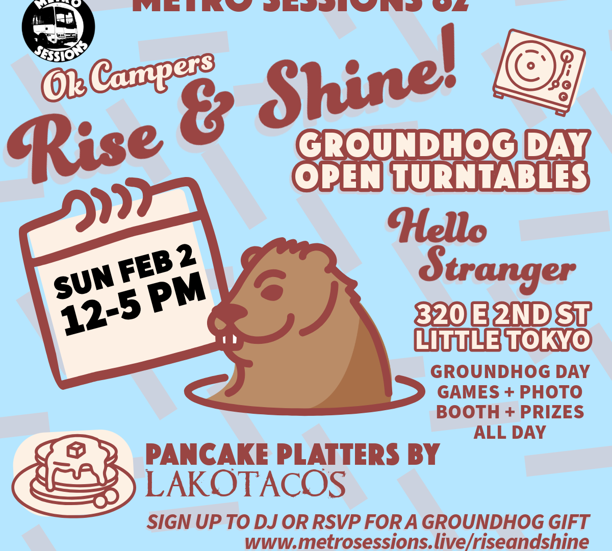 Rise and Shine Open Turntables flyer