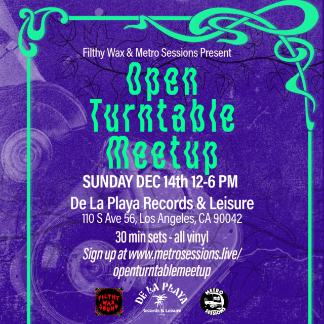 Open Turntable Meetup flyer