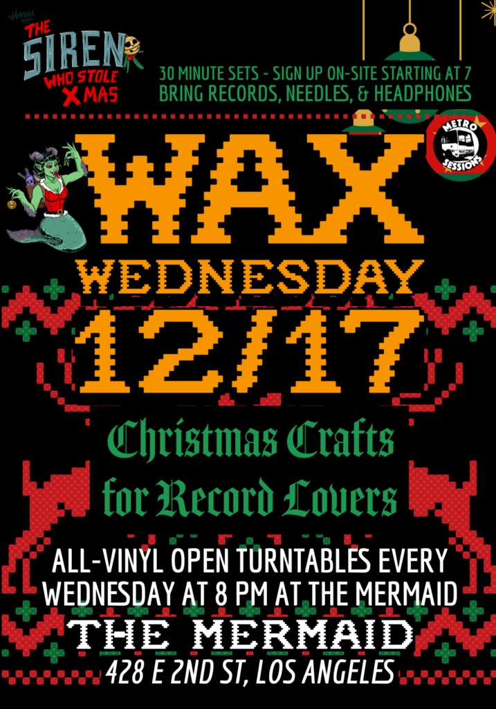 Wax Wednesday Christmas Crafts flyer
